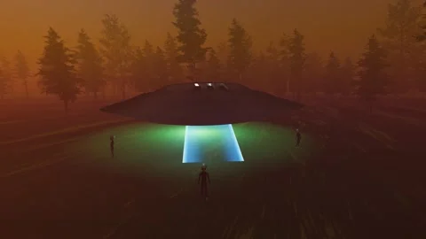 Grey-Alien-Ufo (4) Video stock 209542850