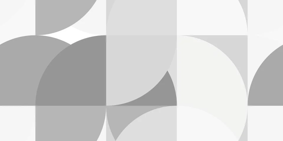 Grey amazing school pattern. Modern geometry half circles backgrounds. Roun.. Stock Illustration