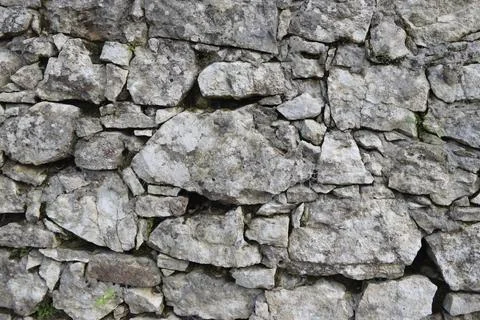 Grey Ancient Stone Wall Texture Stock Photos