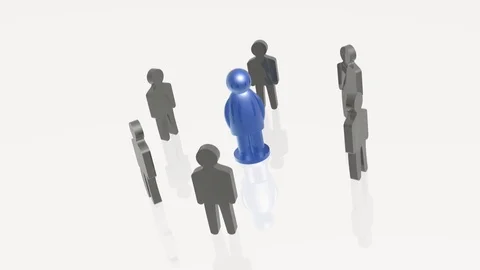 Grey and blue mans Stock Footage 104825174
