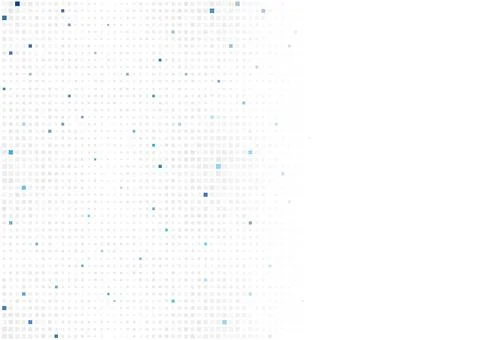 Grey and blue small square dots abstract hi-tech background Stock Illustration