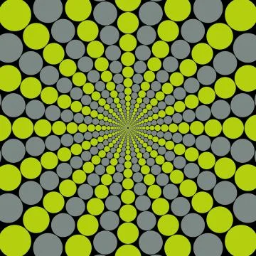 Grey and green circular burst Иллюстрация