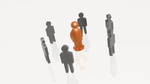 Grey and orange mans Stock Footage 104573621