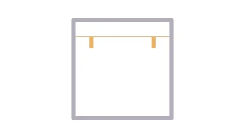 A grey and orange square featuring a smaller square in the center, creating.. Stock Footage 334930944