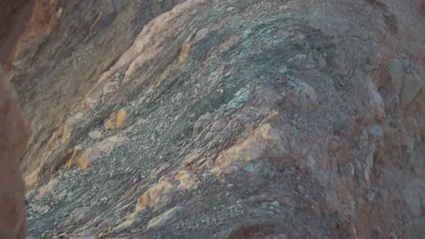 Grey and pink rock texture on a mountain, Purmamarca, Argentina Stock Footage 237282702