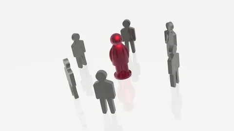 Grey and red mans Stock Footage 104763162