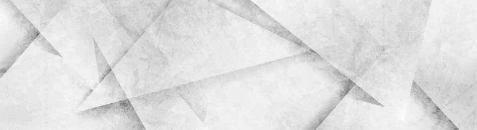 Grey and white geometric triangles abstract grunge background Stock Illustration