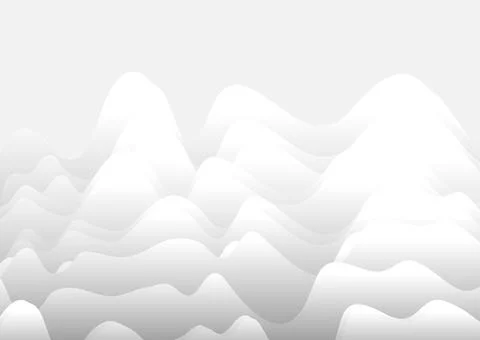 Grey and white minimal waves abstract background イラスト素材