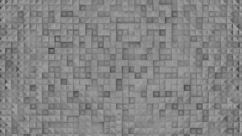 Grey and white pyramid background with random movement Stock Footage 103986024