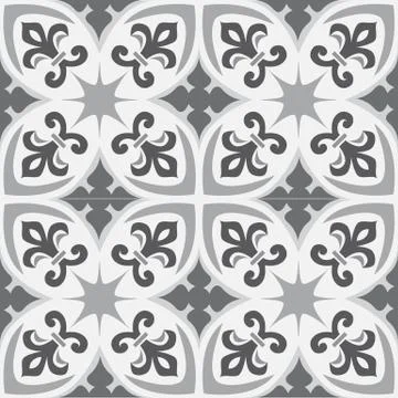 Grey and white seamless pattern background. Stock Illustration