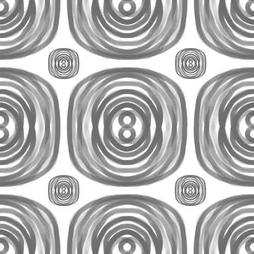 Grey And White Textured Pattern Of Swirls In Rounded Squares Seamless Repeat Illustrazione stock