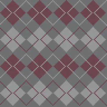 Grey Argyle Knitting Grid seamless pattern design Illustrazione stock