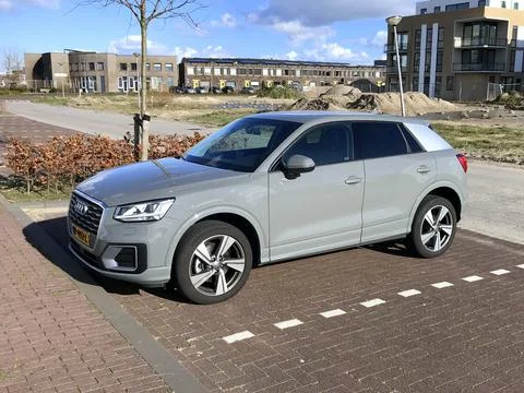 Grey Audi Q2 Stock Photos