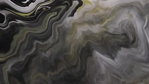 Grey backdrop with liquid paint in motion for art compositions Stock Footage 170191135