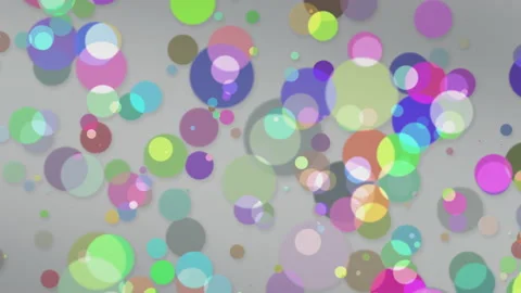 Grey background with blurred multicolored particles Stock Footage 147329848