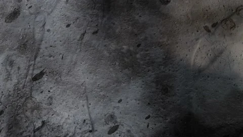 Grey background Cracked white Wall and floating smoke For Background Stock Footage 140034244