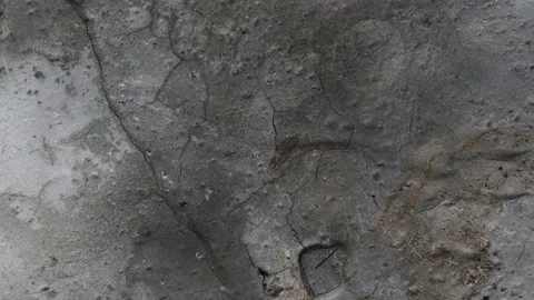 Grey background Cracked white Wall and floating smoke For Background Stock Footage 140043696