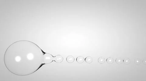 Grey background with moving drops Stock Footage 65445653