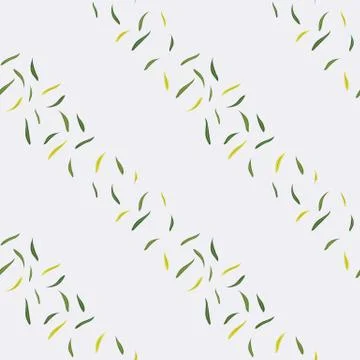Grey Background with Olive Leaves Repeat Vector Design Stock Illustration
