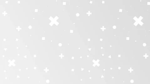 Grey background with scattered shapes, seamless looping. Stock Footage 286416847