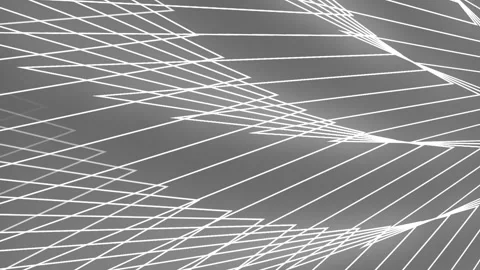 Grey background vector lines white abstract futuristic wallpaper, Seamless Stock Footage 300469595