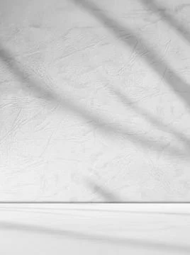 Grey Background Wall Shadow Leaf White Light Kitchen Abstract Studio 写真素材