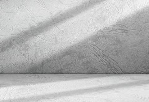 Grey Background Wall Shadow Leaf White Light Kitchen Abstract Studio 写真素材