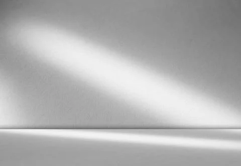 Grey Background Wall Shadow Leaf White Light Kitchen Abstract Studio Fotos de archivo