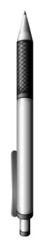 A grey ballpen Stock Illustration