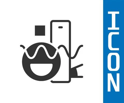 Grey Basic geometric shapes icon isolated on white background. Vector Stock Illustration