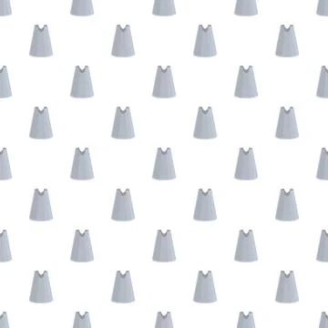Grey basic skirt clothing seamless pattern background Illustrazione stock