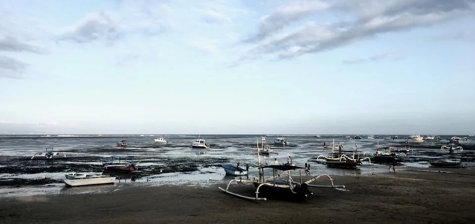 Grey beach Stock Photos