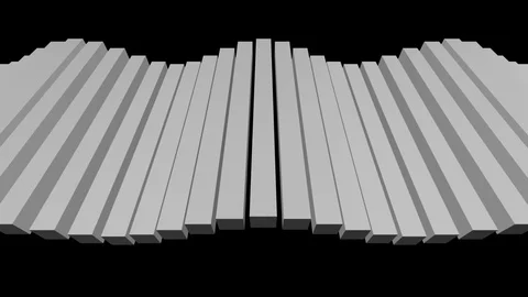 Grey beam flow Stock Footage 99724403