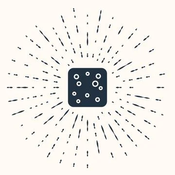 Grey Beer bubbles icon isolated on beige background. Abstract circle random dots Stock Illustration