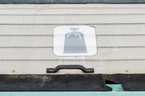 Grey bin cover Stock Photos