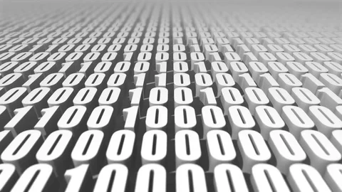 Grey Binary Code Loop 4K Stock Footage 82398408