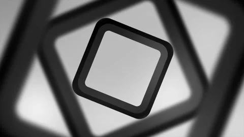 Grey black geometric tech motion background with glossy squares Stock Footage 261939318