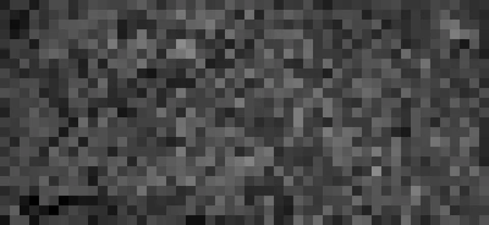 Grey black pixelated background displaying digital pattern texture Stock Photos