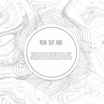 Grey, black, white marble template. Trendy pattern, graphic poster, geometric Stock Illustration