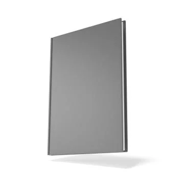 Grey Blank book Ilustração Stock
