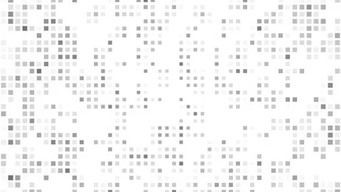 Grey Blinking Square Grid 4K Seamless Loop White Background Vídeo Stock 337995067