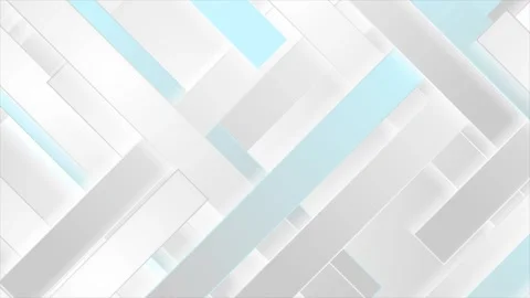 Grey blue abstract geometric striped tiles tech motion background Video stock 337411464