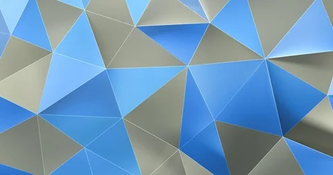 Grey Blue Abstract Polygonal Surface Stock Footage 72396669