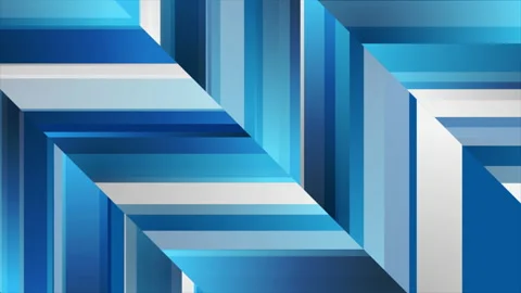 Grey blue shiny geometric tech abstract motion background Stock Footage 203202753