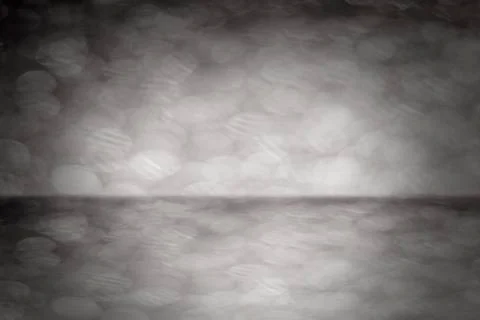 Grey Bokeh Background Simulating Stage. Stock Photos