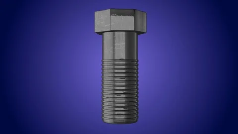 Grey bolt spin loop Stock Footage 87255883