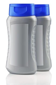 Grey bottles of shampoo Stock-Illustration