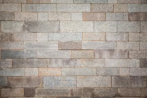 Grey brick old wall Stock Photos