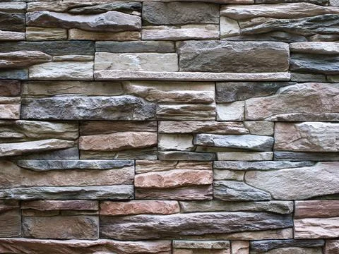 Grey brick wall. Brick wall as background Stock Photos