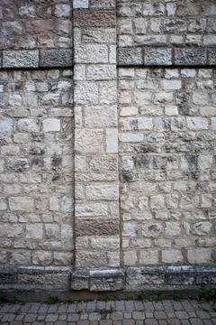 Grey brick wall embossed texture background Stock Photos